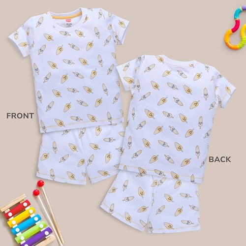 Image of LuvLap Baby Boys Regular Fit 100% Cotton Half Sleeves Boys T-Shirts and & Shorts Set Pack of 3
