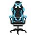 LFEWOZ Fauteuil d'ordinateur de Bureau Ergonomique chaises de Joueur pivotantes Chaise de Course de Jeu Respirante pour Bureau exécutif de Salle de conférence à Domicile
