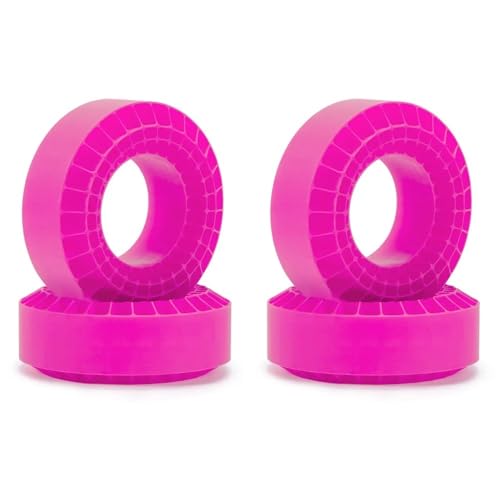 UMTSGYNU 108mm Silica Gel Foam Insert Compatible with 1.9 Inch Tires Compatible with 1/10 Scale RC Crawler Cars TRX6 CMX VS4-10(Purple 4PCS-Soft)
