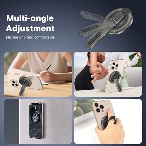 Image of Clefairy for Phone Grip Stand, 3-in-1 Magnetic Finger Ring Holder with Double-Sided Magnet, Fidget Toy Design, Magnetic Phone Stand for iPhone 16 /15 /14 /13 /12 Series