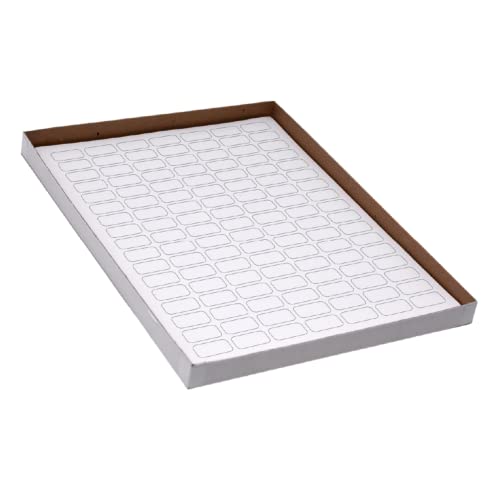 Globe Scientific LCS-24X13W Cryogenic Label Sheet for 0.5mL Tube, 24mm Length, 13mm Width, White, Pack of 2380