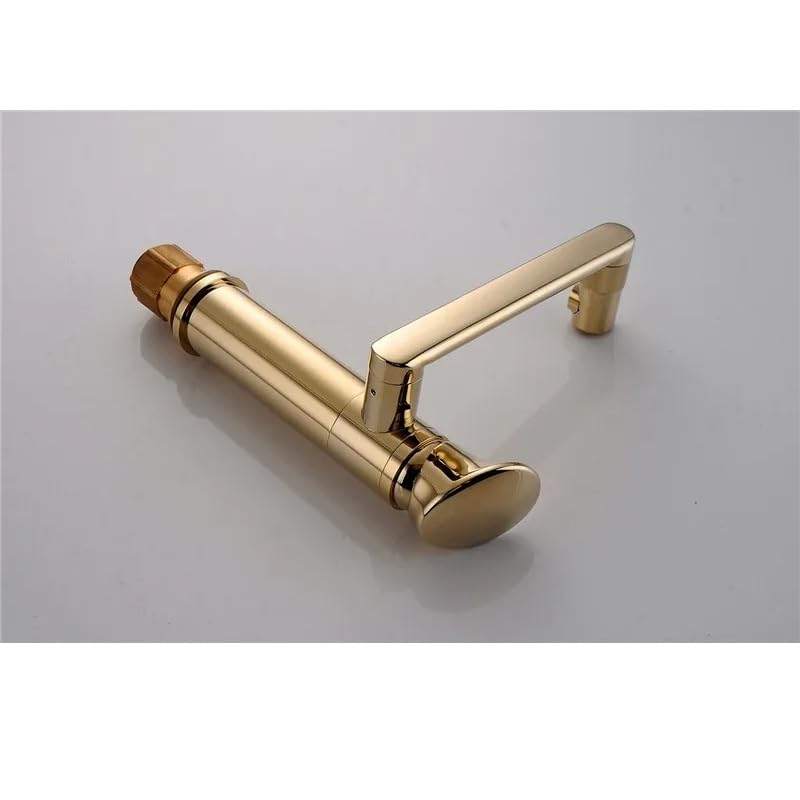 Grifo monomando de lavabo dorado para sustituir mezcladores antiguos 2