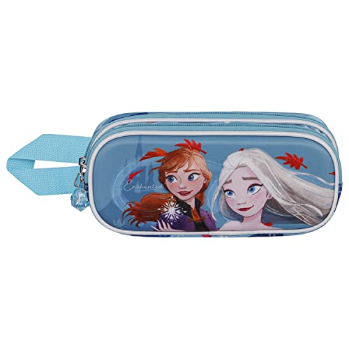 Frozen 2 Enchanted-3D Double Pencil Case, Blue - Image 2