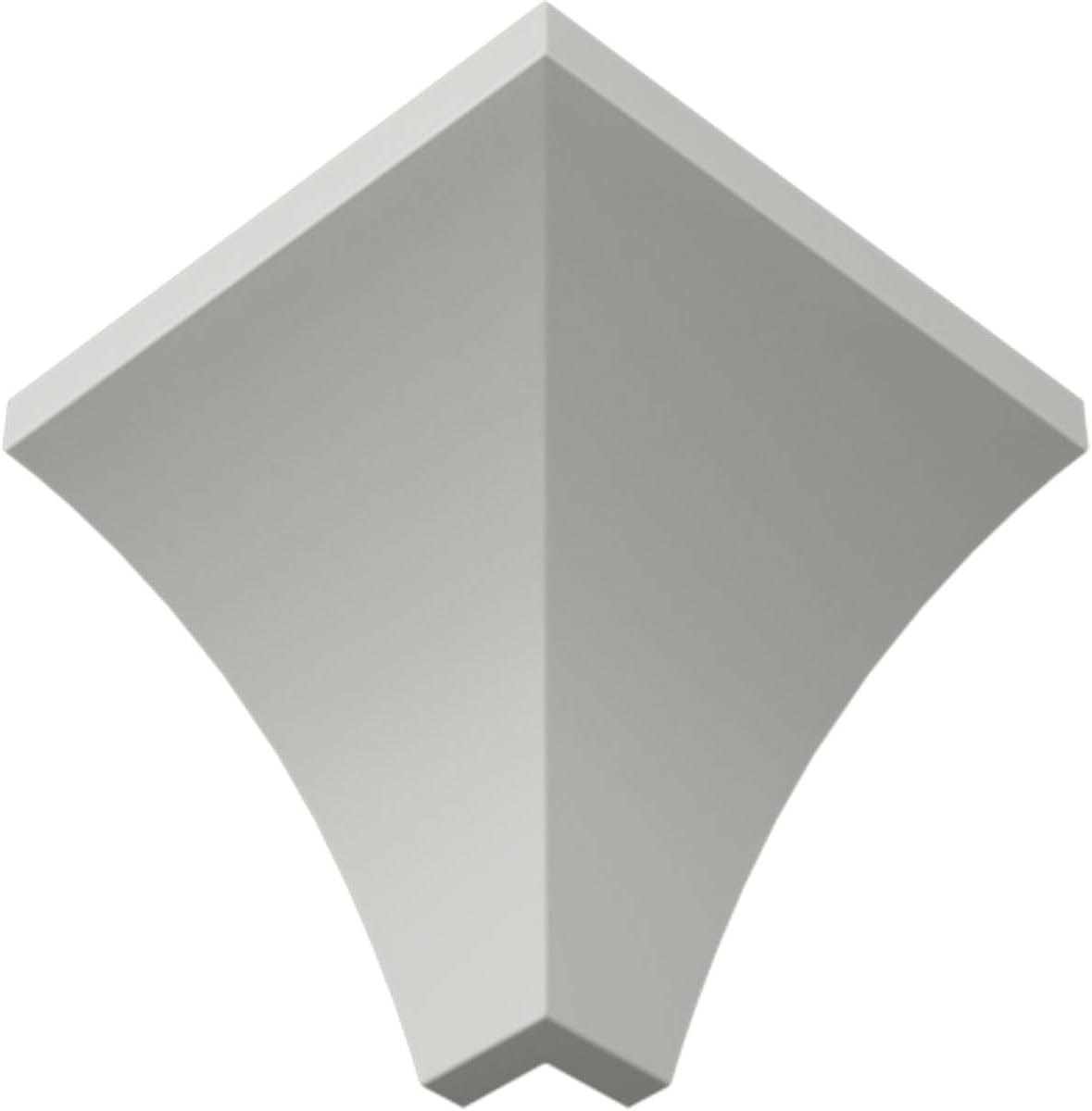 Ekena Millwork MOC02X02TR-CASE-4 Outside Corner for Moulding MLD02X02X03TR (4-Pack), 2 5/8"P x 2 3/8"H, Primed, 4 Pack