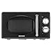 MEDION Mikrowelle (Retro, 20 Liter, 700 Watt Leistung, 6 Stufen, Auftaufunktion, Timer, MD18927) schwarz