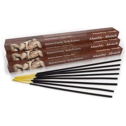 Premium Räucherstäbchen Moschus/Musk: natürlich traditionell aus Indien in fairer Herstellung. Großpackung thumbnail