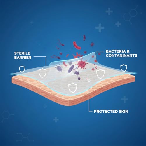 Image of 2026 New and Improved Tegadem 8526 IN Transparent Film Dressing 10cm x 12cm Waterproof & Sterile (Pack of 10)