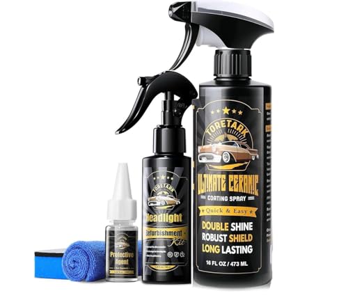 Kit de restauración para faros y recubrimiento cerámico para autos miniatura 1