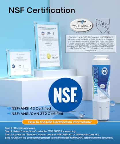 Image of ICEPURE UKF8001 Refrigerator Water Filter 4, RWF0900A, 2PACK | Replacement for Maytag UKF8001, Whirlpool EDR4RXD1, Everydrop Filter 4 FMM-2 46-9006 9084 MPF15090 WF295 SGF-M9 Puriclean II