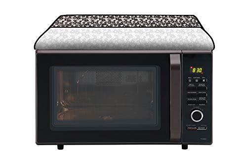Image of Stylista Microwave Oven Cover for LG 20 L Solo MS2043DB Floral Pattern Multicolor