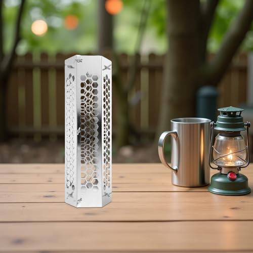 Cubierta de chimenea de acero inoxidable WOONEKY con malla ignífuga para estufas 8