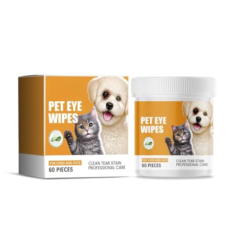 Wet Wipes For And Dog Eyes For Removing Tear Stains From Dogs And Cleaning The Eyes Of Cats And Wet Wipes For Eye Cleaning 6ml PtZ443 (Orange, 6.6cm)