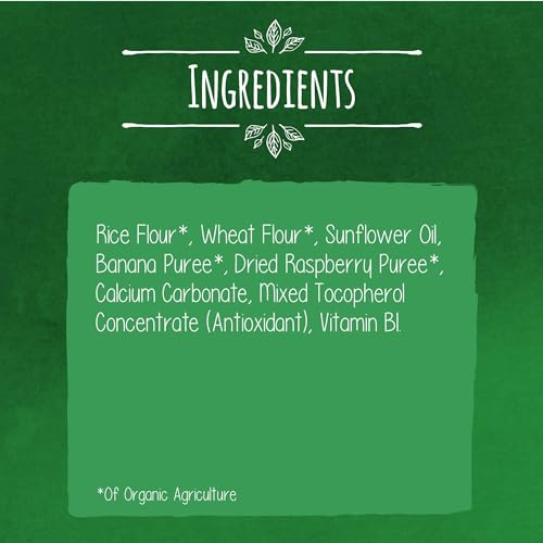 Nestle Gerber Organic Nutripuffs Raspberry & Banana, Baby Food, Tin, 35g