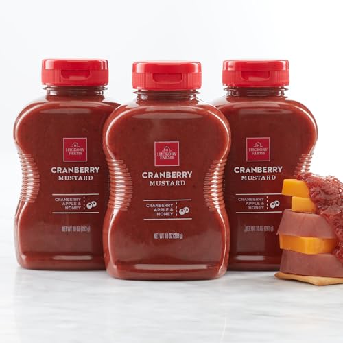 Hickory Farms Farmhouse Recipe Sweet Hot Mustard 10 Ounces (Pack of 3)