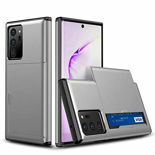 Porte-Cartes Shell pour Galaxy S20 étui portefeuille double couche gris