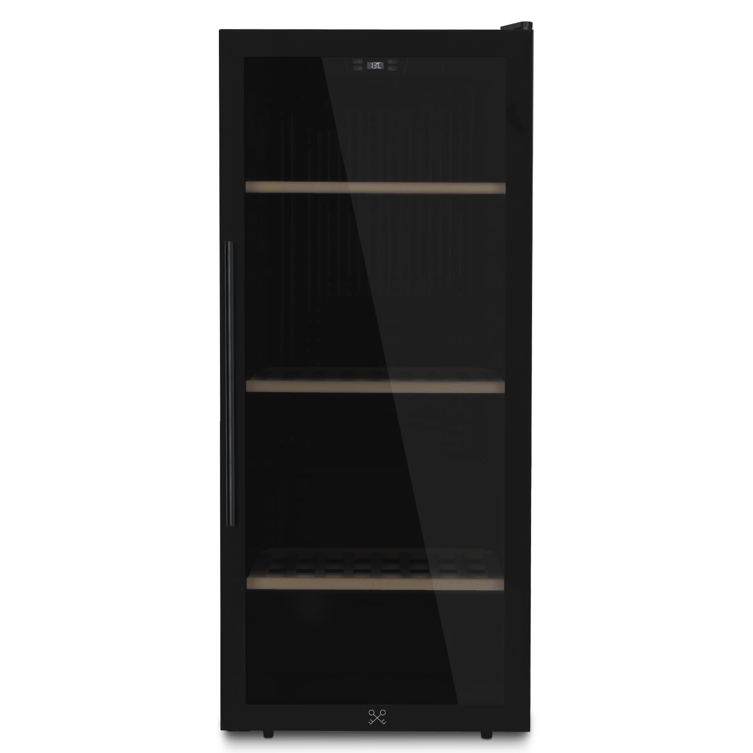 Les Petits Champs CAVCB122- Vinoteca independiente de 122 botellas, 242L de capacidad, diseño elegante, temperatura ajustable, sistema antivibración, cerradura con llave