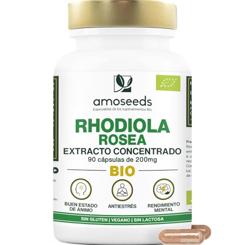 Rhodiola Rosea Extracto Concentrado, 90 cápsulas