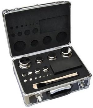 Huanyu M1 Grade 304 Stainless Steel Digital Scale Calibration Weights Kit Set,27 pcs 1mg-2kg
