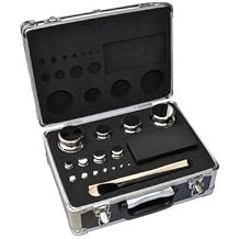 Huanyu M1 Grade 304 Stainless Steel Digital Scale Calibration Weights Kit Set,27 pcs 1mg-2kg