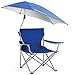 Chaise Parasol,Chaise de Camp se Pliante de auvent réglable, Chaise Pliante extérieure portative avec Le Parapluie détachable, pour Le Camping extérieur, Chaise de pêche
