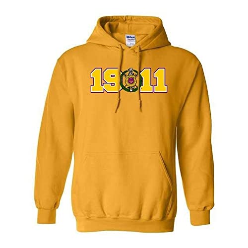Omega Psi Phi Year Crest Hooded Sweatshirt