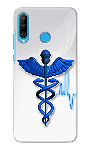 Image of Printed Hard Back Cover Case for Huawei P30 Lite | Huawei Nova 4e Back Cover (Medical Doctor) -1803
