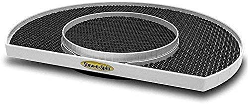 Stow-n-Spin Lazy Susan Turntable - Spice Rack Organizer - Rotating Spice Holder Shelf