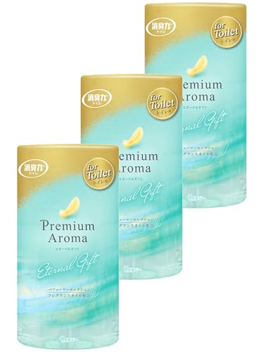 消臭力 プレミアムアロマ [まとめ買い] トイレ用 置き型 エターナルギフト 400mL×3個 トイレの消臭力 トイレ 置くだけ 消臭剤 消臭 芳香剤のサムネイル
