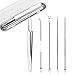 Produktbild Akne Whiteheads, Blackhead Remover Werkzeug, Komedonenquetscher Pickel, Mitesserentferner, Doppelseitig Blackhead Remover aus Edelstahl, für alle Hauttypen Behandlung Pickel Akne - 5 Stück