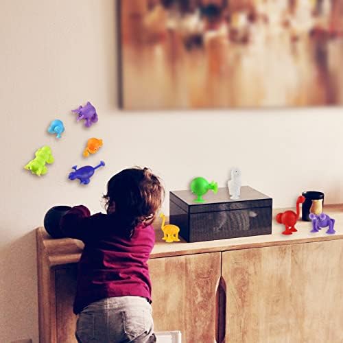 XJSGS-Suction Toys,Silicone Dart Sucker Toys, Diy Educational Construction Toys, Family Interactive Release Stress Game Kids Bath Toy. (10 Pcs)