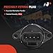 A-Premium Fuel Injection Idle Air Control Valve Compatible with Jeep & Dodge Vehicles - Cherokee 98-01, Grand Cherokee 98-04, TJ 98-04, Wrangler 98-04, Dakota 99-02, Replace# 4874373AB, 53030821