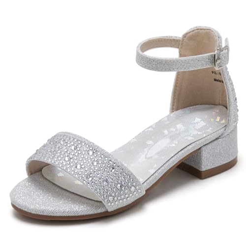 GINFIVE Girls Toddler Sandals - Gold Wedge Sandals - Size 5-12