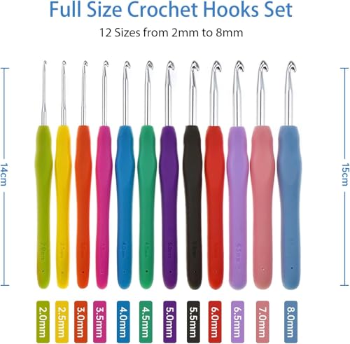 Image of LeafLoom Premium Crochet Kit for Beginners | Yarn Bundle with Crochet Hooks, Knitting Tools, Stitch Markers, Soft Wool Yarn & DIY Amigurumi Patterns | Complete Craft Kit for Crochet Projects & Handmade Toys