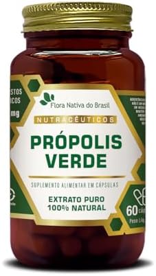 Própolis Verde Extrato Seco 500mg 60 cápsulas - Flora Nativa