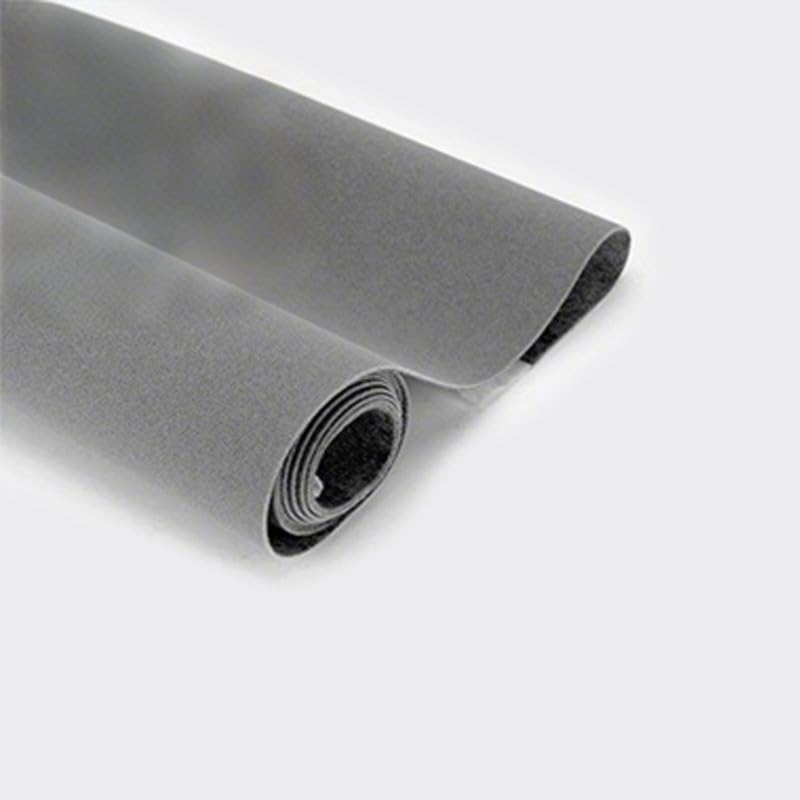 Vokenforu Grey Felt Fabric 20cmx148cm Self Adhesive Felt Sticky Back Velvet Sheets for Jewlery Box Drawer DIY Crafts