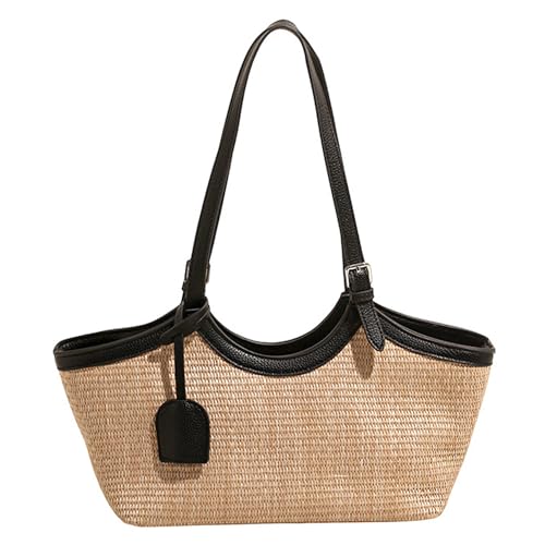 Sac fourre-tout en paille chic pour vos journées à la plage et balades d'été