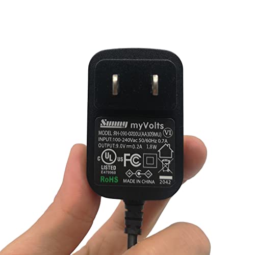 MyVolts 9V Power Supply Adaptor Compatible with Marshall MS-2 Micro Amp - US Plug