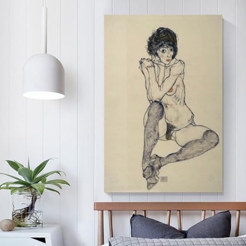 Toile Egon Schiele 40x60cm pour habiller un mur vide sans encombrer l'espace - 5