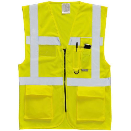 Portwest - Gilet da uomo ad alta visibilità giallo Medium