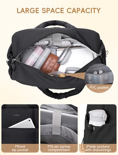 CLUCI Duffle Bag for Travel Bundles with Mini Backpack Keychain Wallet4