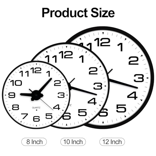 8 Inch Night Glow Silent Wall Clock product