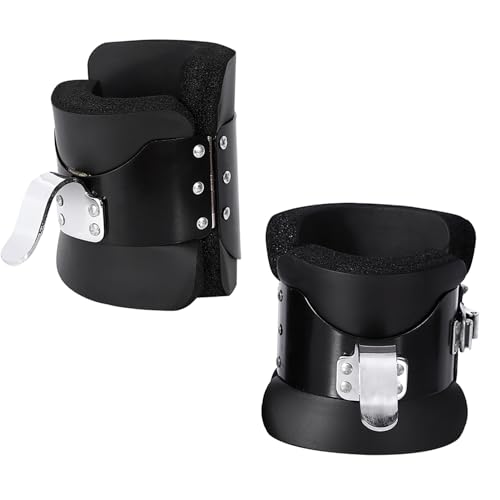 1 Pair Anti Gravity Inversion Boot, Hanging Pull up Boots Solid Steel Frame Strength Training Equipment for Stress Relief and Fitness