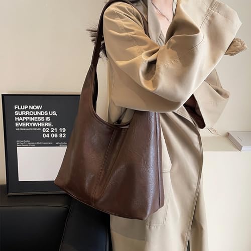 Bolso Hobo para mujer de cuero vegano suave miniatura 2