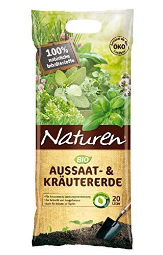 Substral Naturen Bio Aussaat-& Kräutererde, feine Spezialerde für Aussaaten, Pikieren und Stecklingsvermehrung, 20 Liter