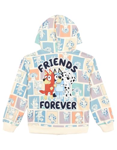 Image of Bluey Fleece Zip-Up Hoodie Toddler to Big Kid