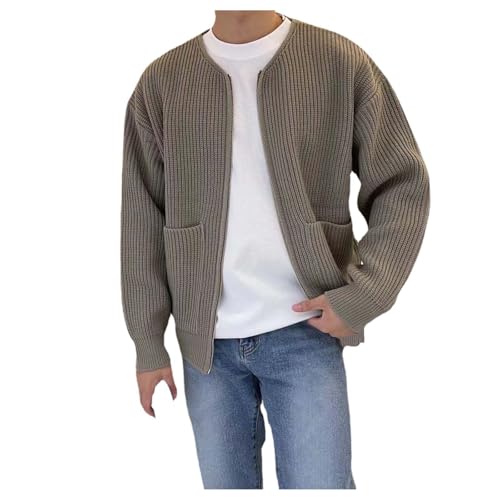 Pull en tricot boutonné pour homme style veste d'hiver chic