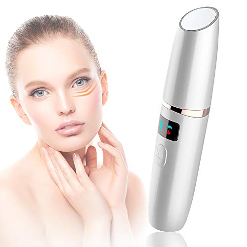 Preisvergleich Produktbild Ertisa Augenmassagegerät, 45 Beheizte Sonic Anti Aging Massagegerät, augemassager pen, Augenmassage für Dark Circles und Puffiness, Tränensäcke, Augenringe
