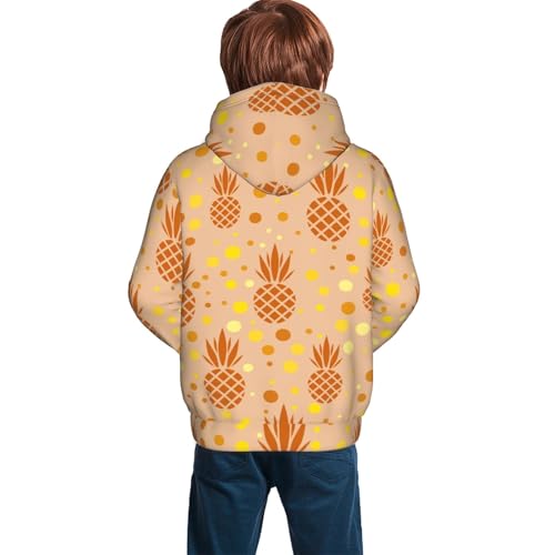 Pineapples Kid Hoodies Boys Sweatshirts Girls Pullover with Pocket4