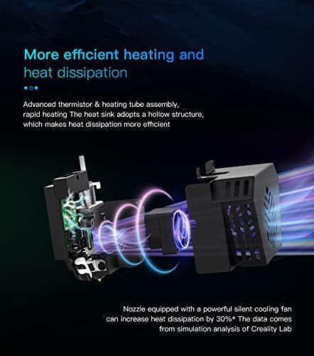 Miniatura 4 de Original Creality CR6 SE Hotend Extrusora Kit completo montado para impresora 3D CR-6 SE CR6 MAX con nivelación automática, soporte de soporte