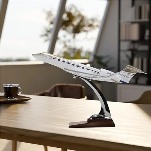 Avión en miniatura Gulfstream G650 de 32 cm, decoración sofisticada para oficinas 2